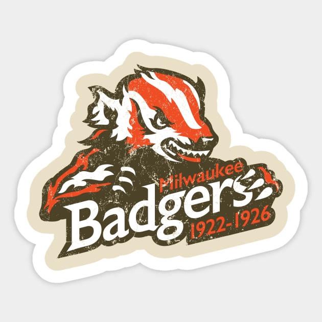 Milwaukee Badgers Football Sticker by MindsparkCreative